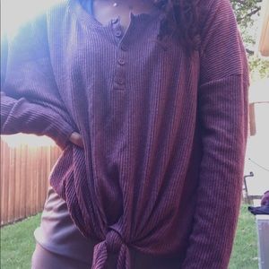 Treasure & Beyond tie up Sweater